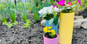Photo: Pvc Pipes Turn Planters